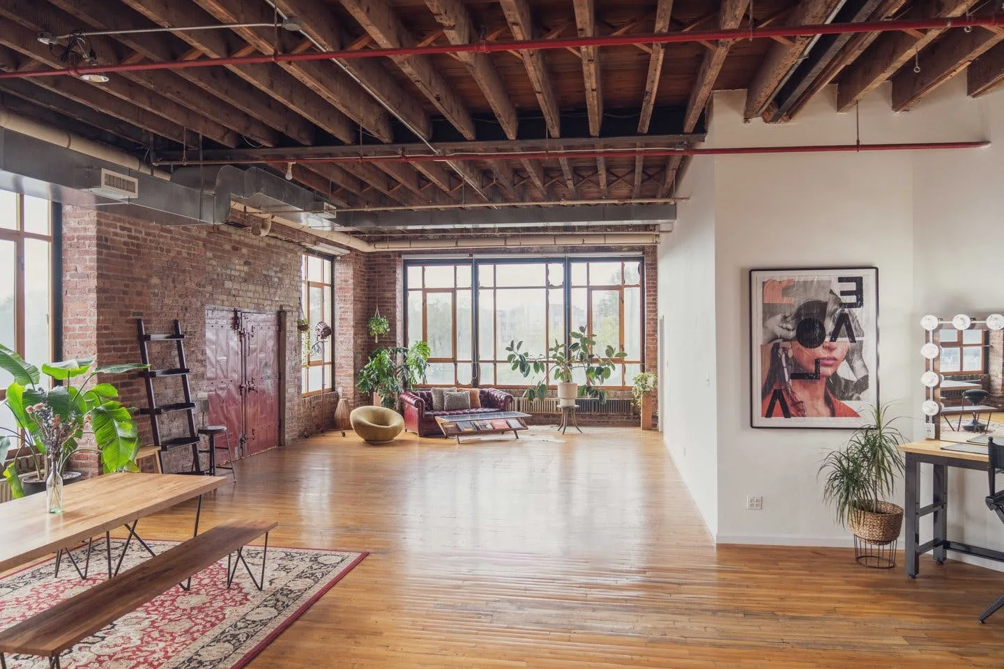 1,700 Sq Ft Industrial Corner Loft and Photo Studio in Brooklyn