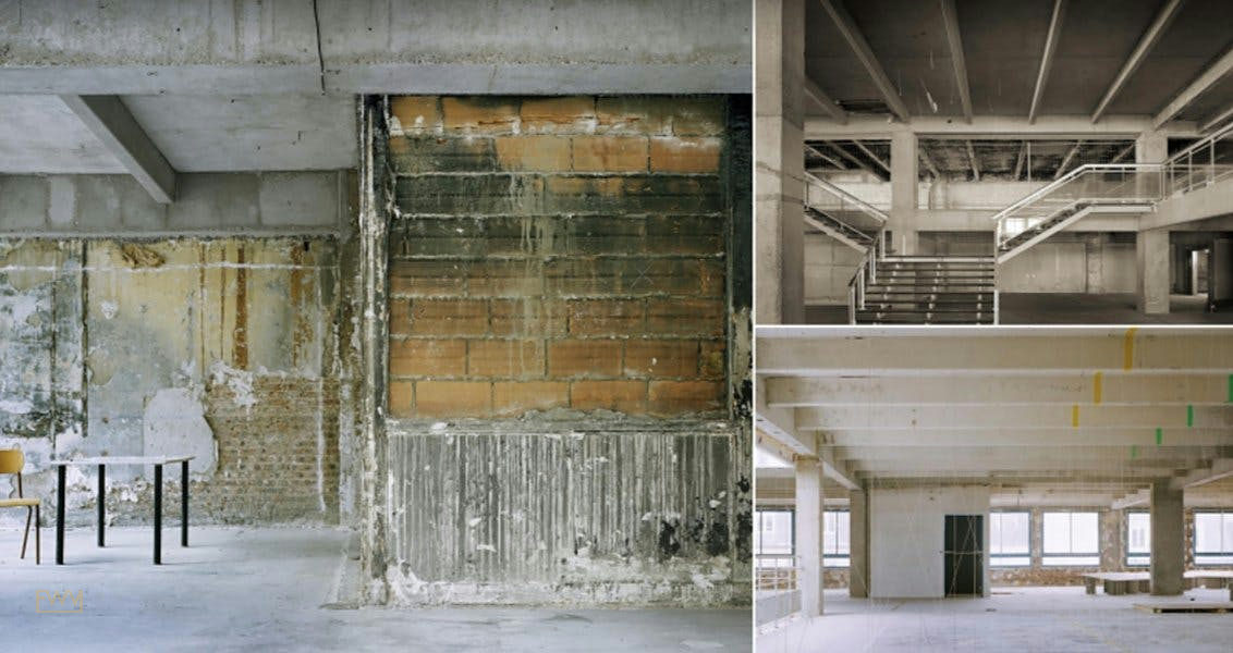 4000 sqm Industrial Space in Paris 75018, showroom presentation, pop-up rental, third interior view