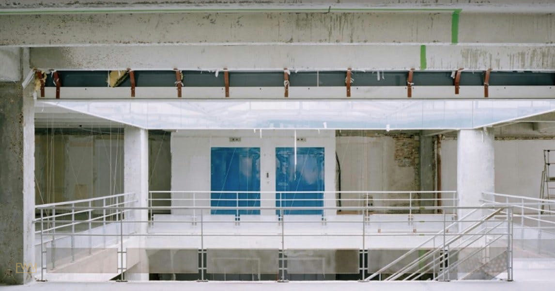 4000 sqm Industrial Space in Paris 75018, showroom presentation, pop-up rental, additional interior view