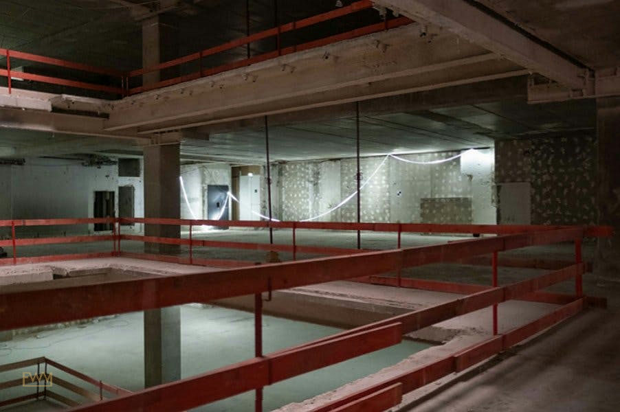 6,000 sqm Industrial Space on Boulevard Haussmann, Paris, content creation, pop-up rental, interior view