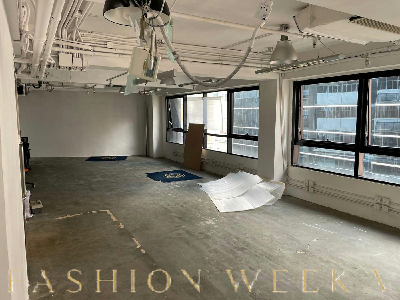 Accessible Office Space with Open Floor Plan in Central, 144 sqm, showroom presentation, pop-up rental in Hong Kong, interio…