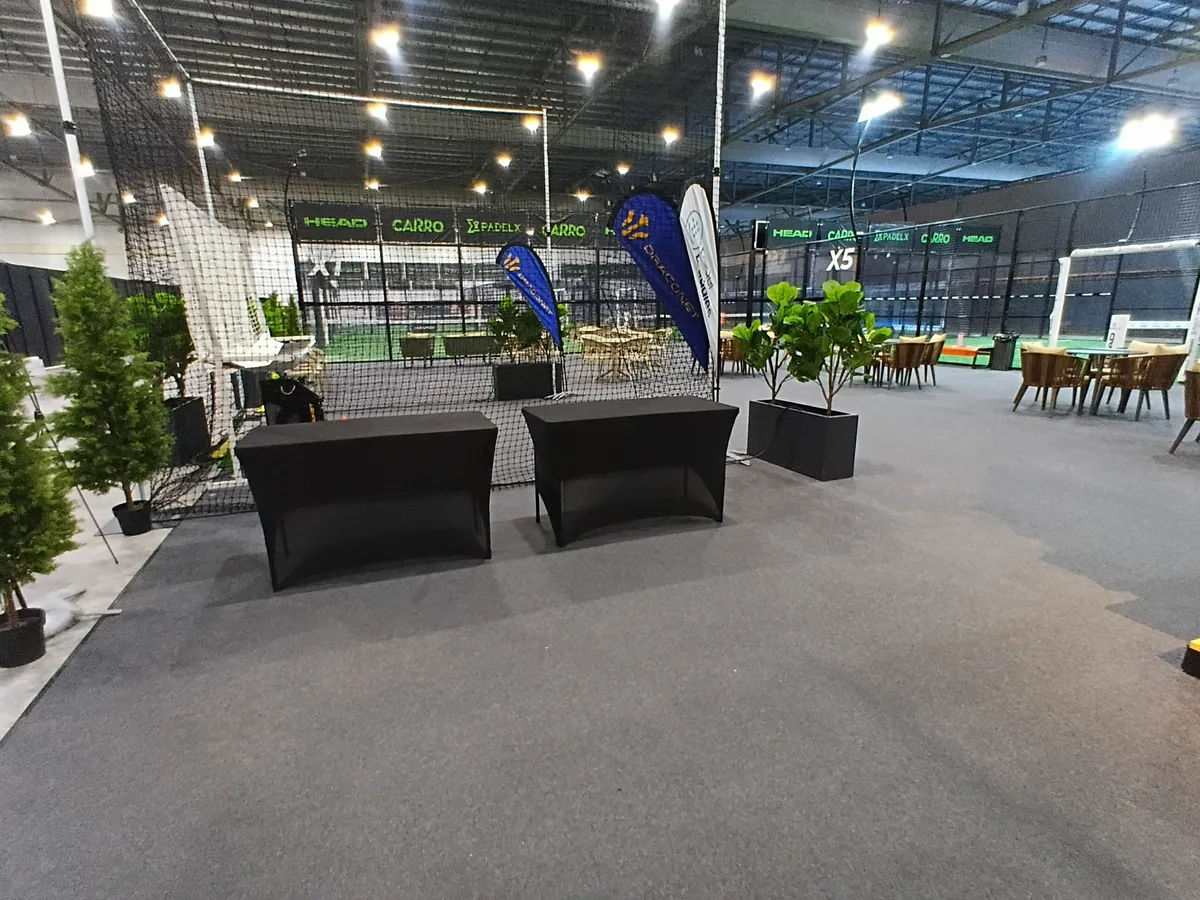 Air-Conditioned Event and Booth Space with Lounge Seating, 20 sqm, retail activation, pop-up rental in Singapore, interior v…