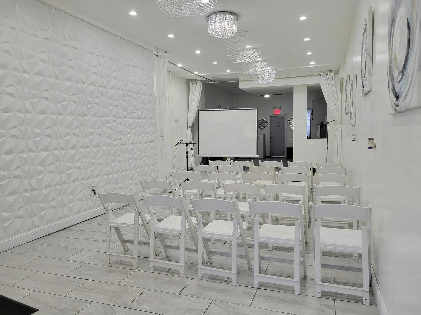 All White Intimate and Elegant Event Venue in Queens — 4