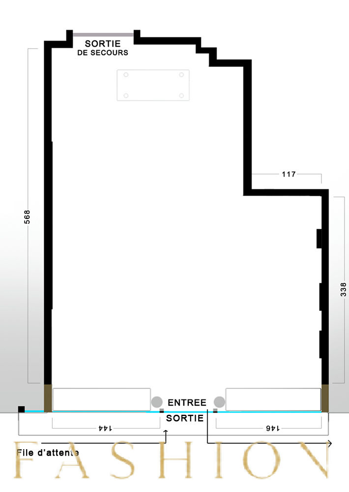 Art Gallery in Historic Mansion – Paris 11th District, 24 sqm, pop up store, additional interior view
