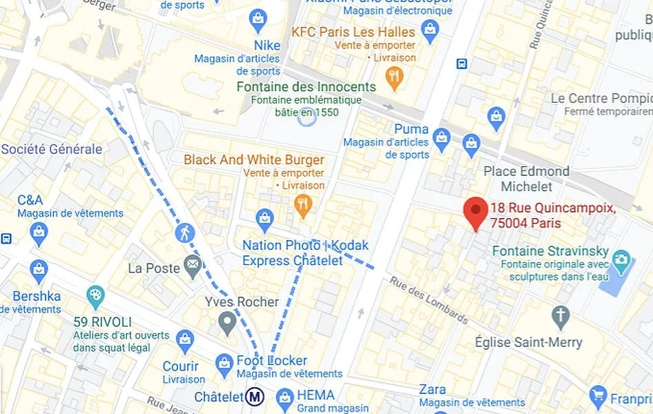 Boutique Retail Space on Rue Quincampoix, Paris — 2