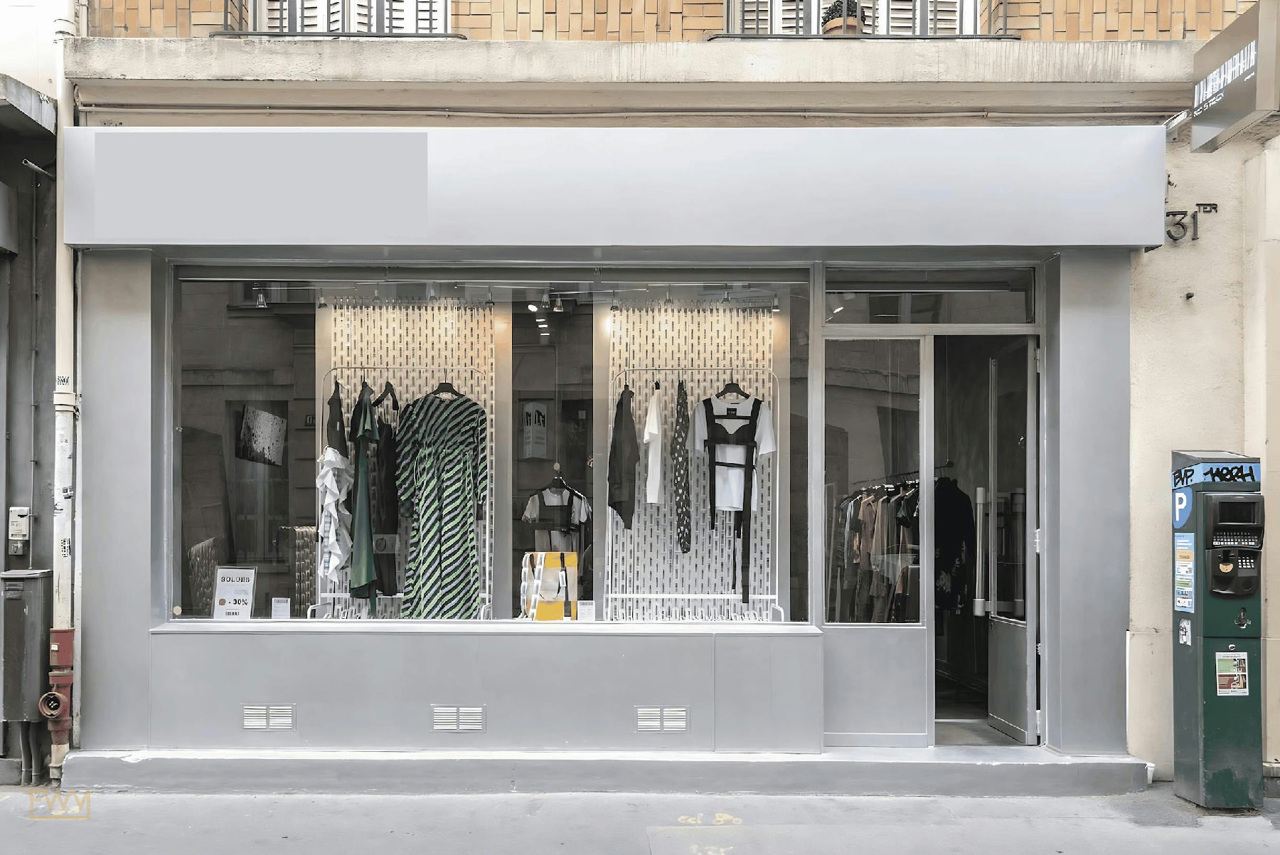 Boutique Showroom in Le Marais, Paris, 55 sqm, pop up store
