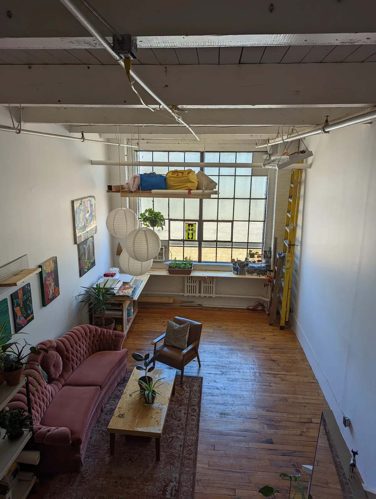 Bright Artist Live/Work Loft in Historic Building, 56 sqm, photo shoot, pop-up rental in Toronto, interior view
