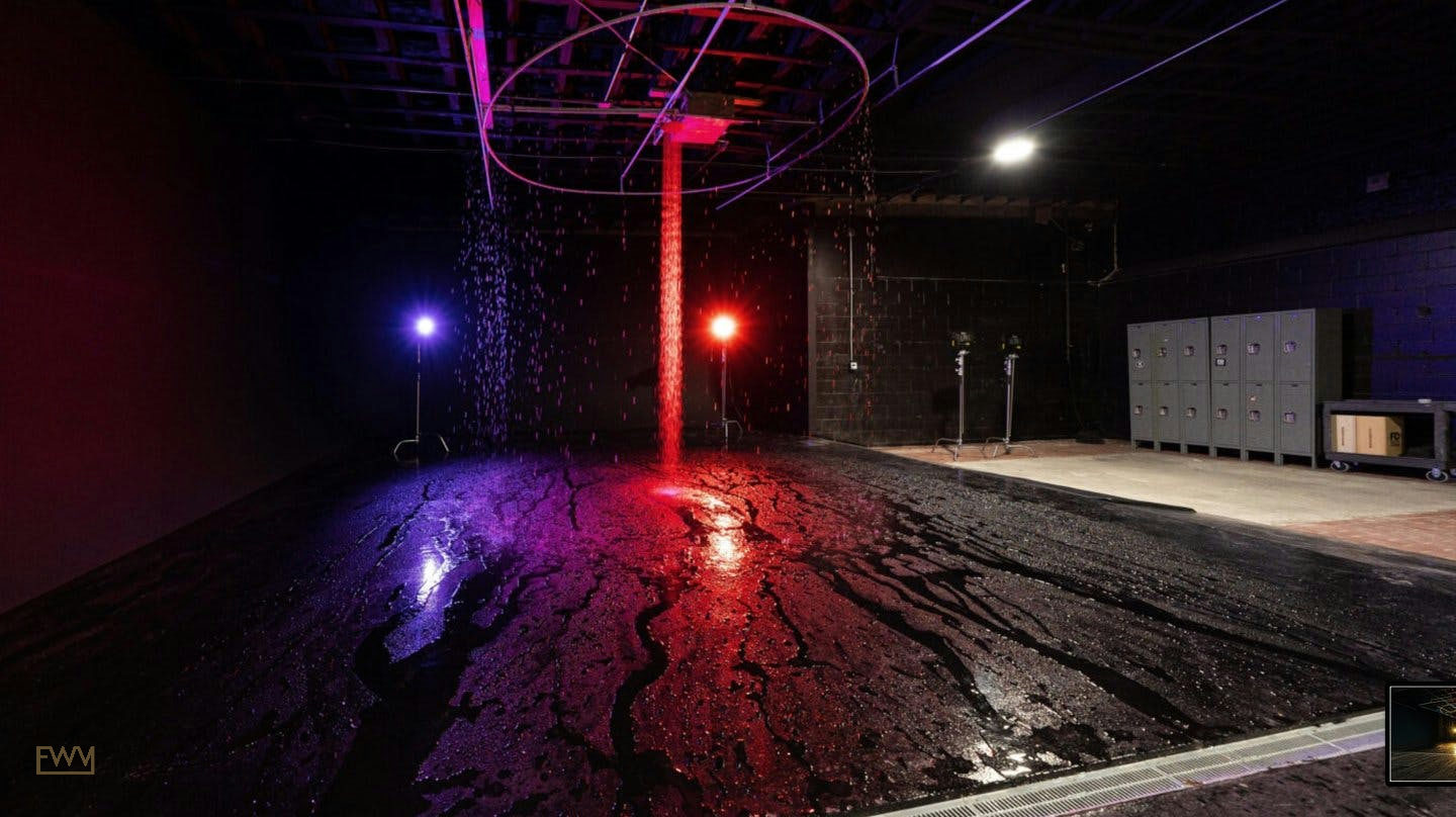 Car Photo Studio with Rain Features in Brooklyn, 167 sqm, pop up store