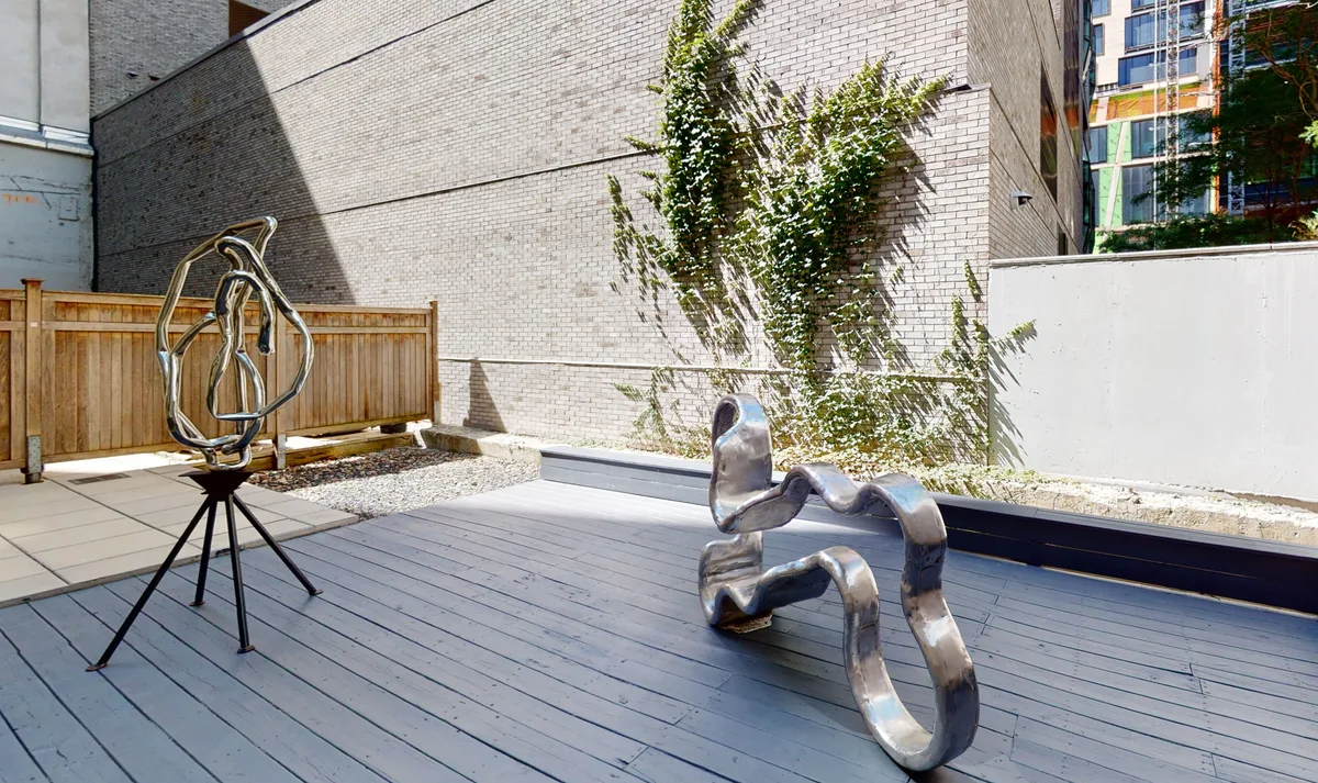 Chelsea Gallery Space with Private Outdoor Terrace, 186 sqm, corporate event, pop-up rental in New York, additional interior…