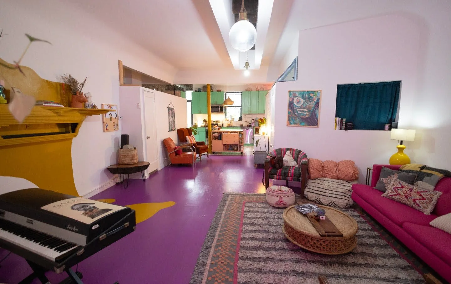 Colorful Spacious Garden Apartment in Red Hook, Brooklyn