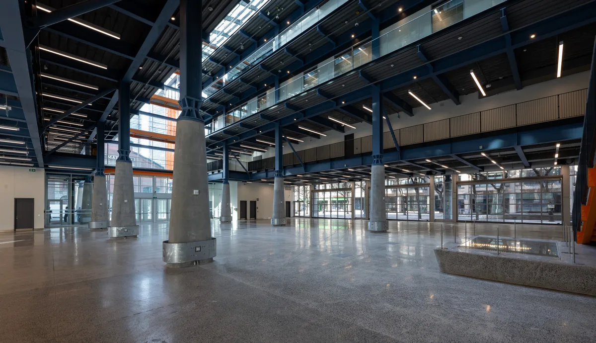Contemporary Event Space in St. Lawrence Market North, 1161 sqm, reception, pop-up rental in Toronto, third interior view