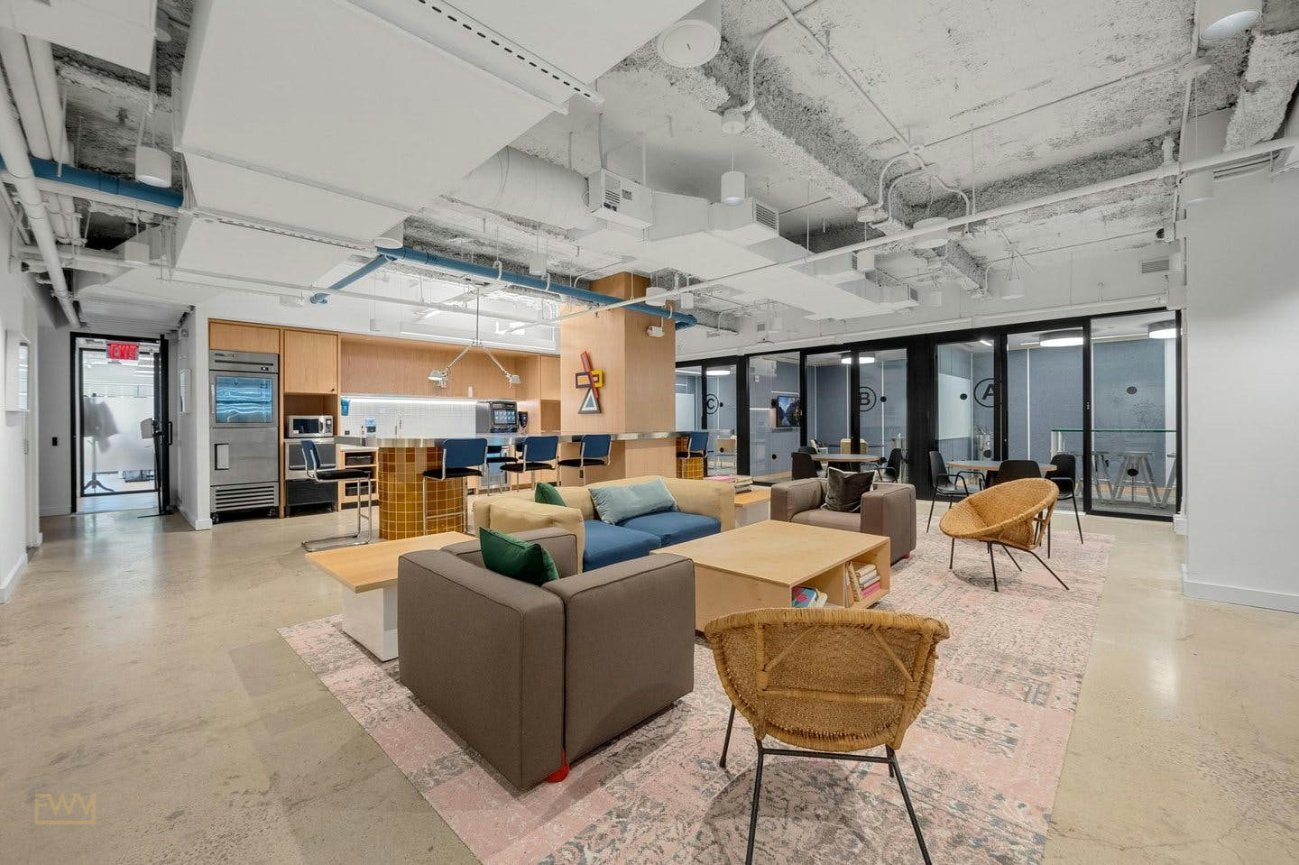 Corporate Lounge in Midtown East, New York, 149 sqm, showroom presentation, pop-up rental