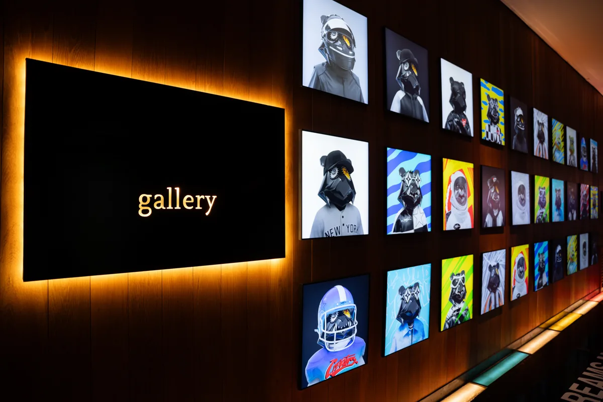 Digital Art Gallery Space in Chelsea, 325 sqm, art exhibition, pop-up rental in New York, interior view