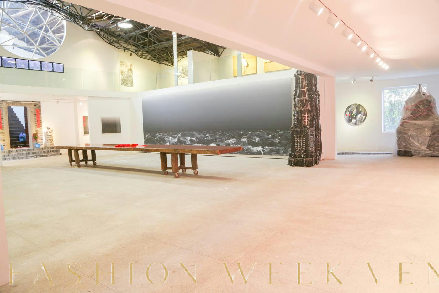 Elegant Art Exhibition Space in Yangpu District, 500 sqm, pop-up rental in Shanghai, additional interior view