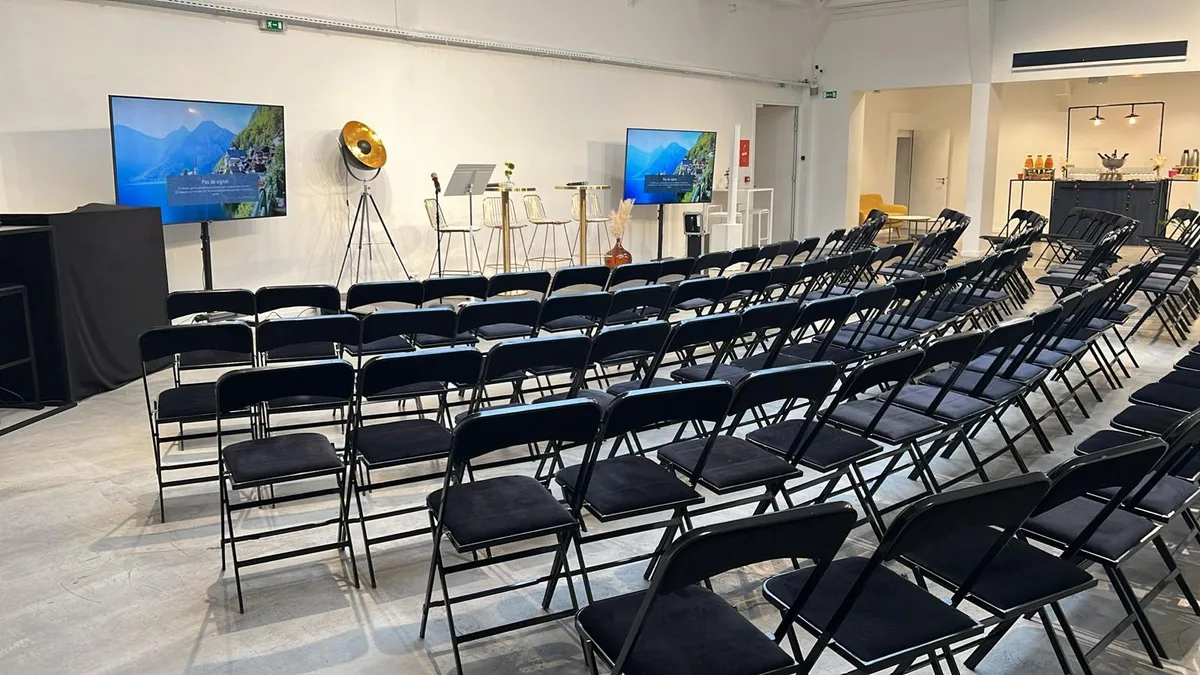 Exceptional Meeting Space in Paris, 500 sqm, retail activation, pop-up rental, interior view