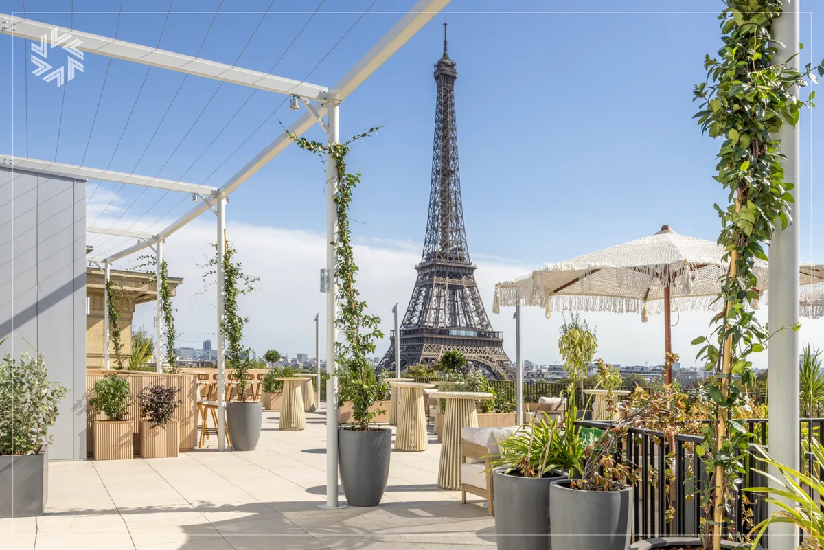 Exceptional Rooftop with Seine and Eiffel Tower Views