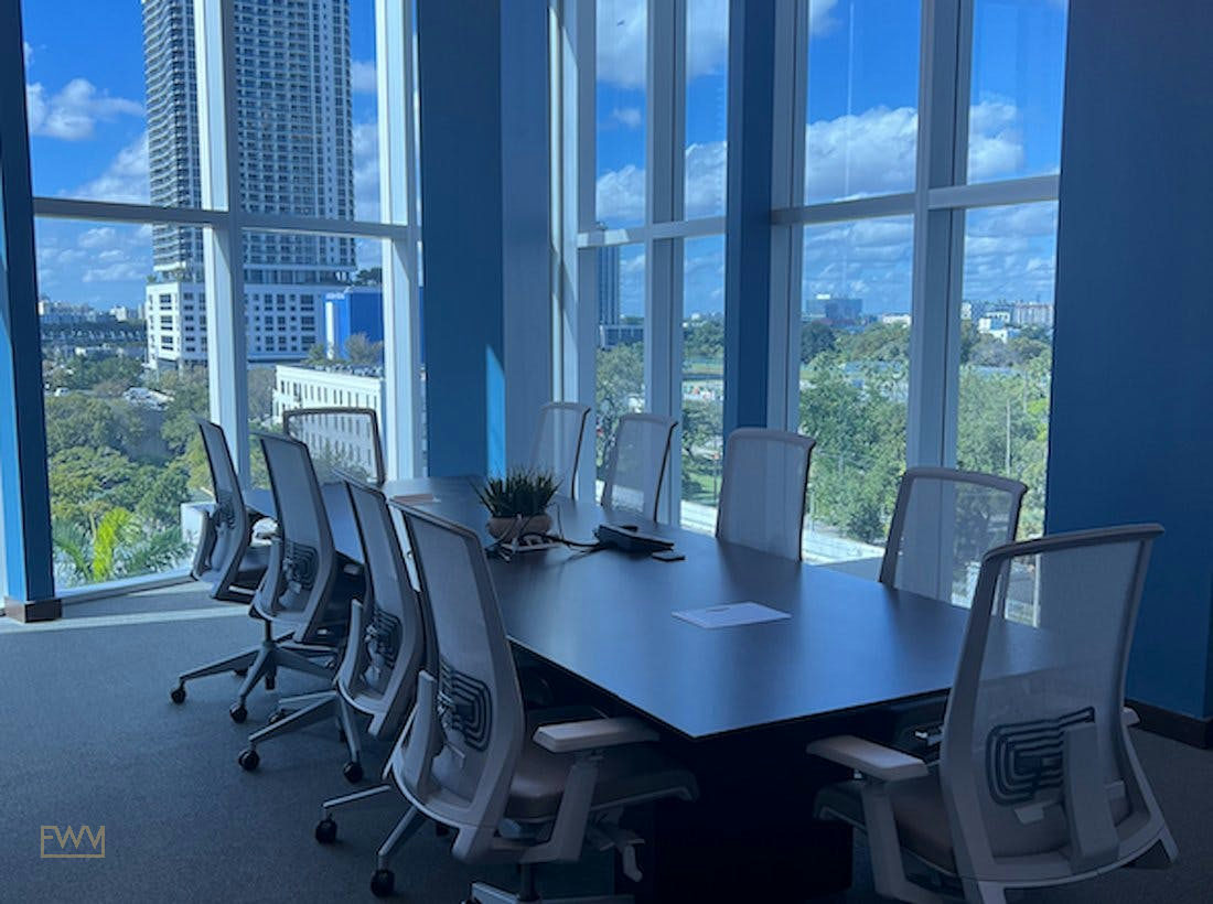 Executive Conference Meeting Room in Miami, 112 sqm, workshop, pop-up rental