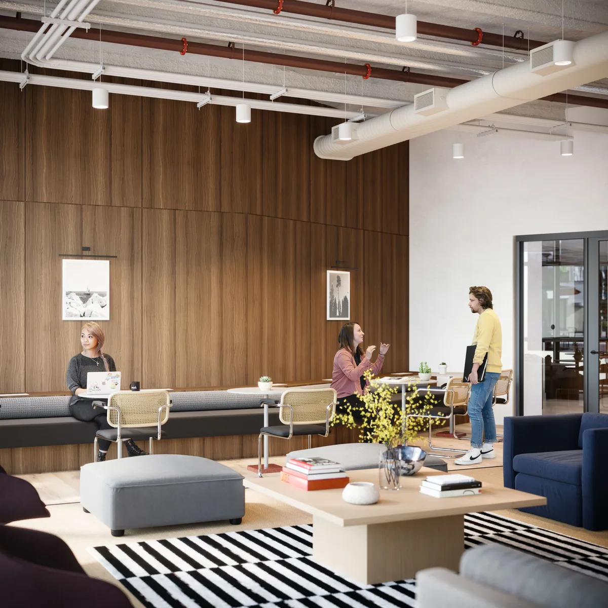 Flexible Office Spaces for Rent at WeWork La Défense, 40 sqm, corporate event, pop-up rental in Puteaux, interior view