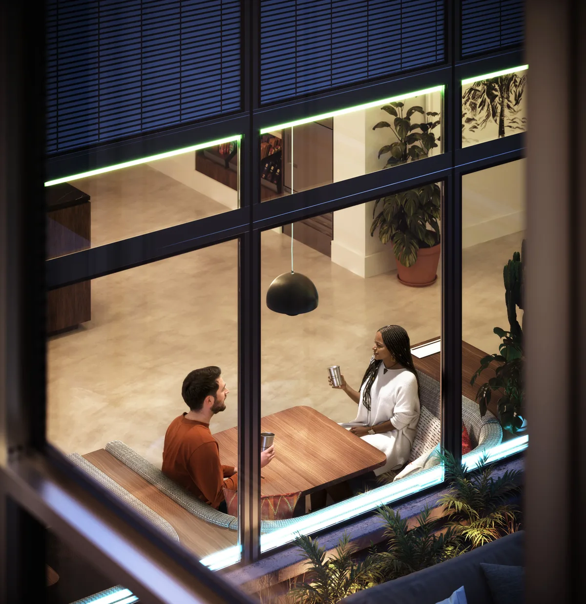 Flexible Office Spaces for Rent at WeWork La Défense, 40 sqm, corporate event, pop-up rental in Puteaux, additional interior…