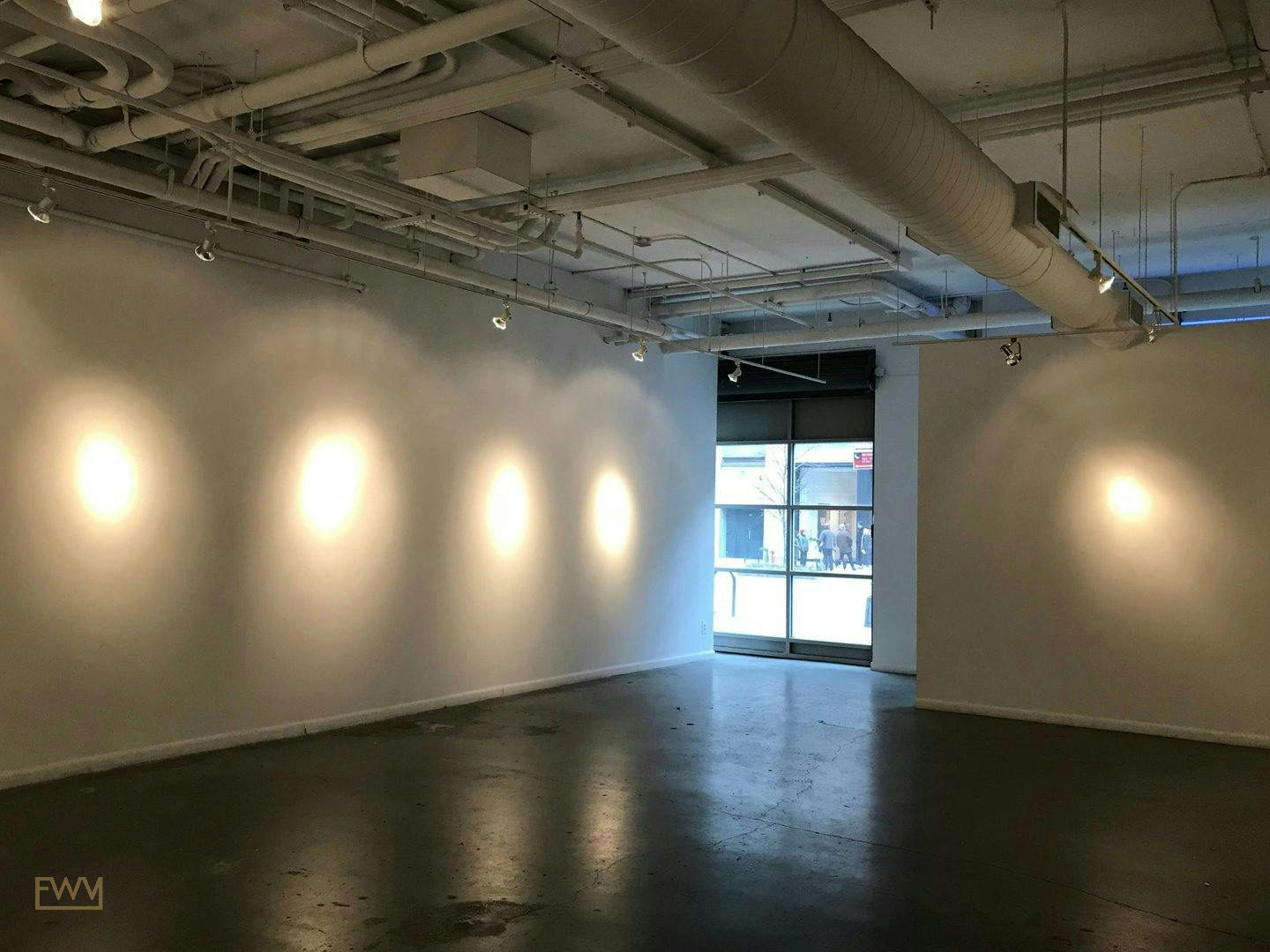 Functional 1,400 Sq Ft Gallery and Event Space in New York, 130 sqm, art exhibition, pop-up rental