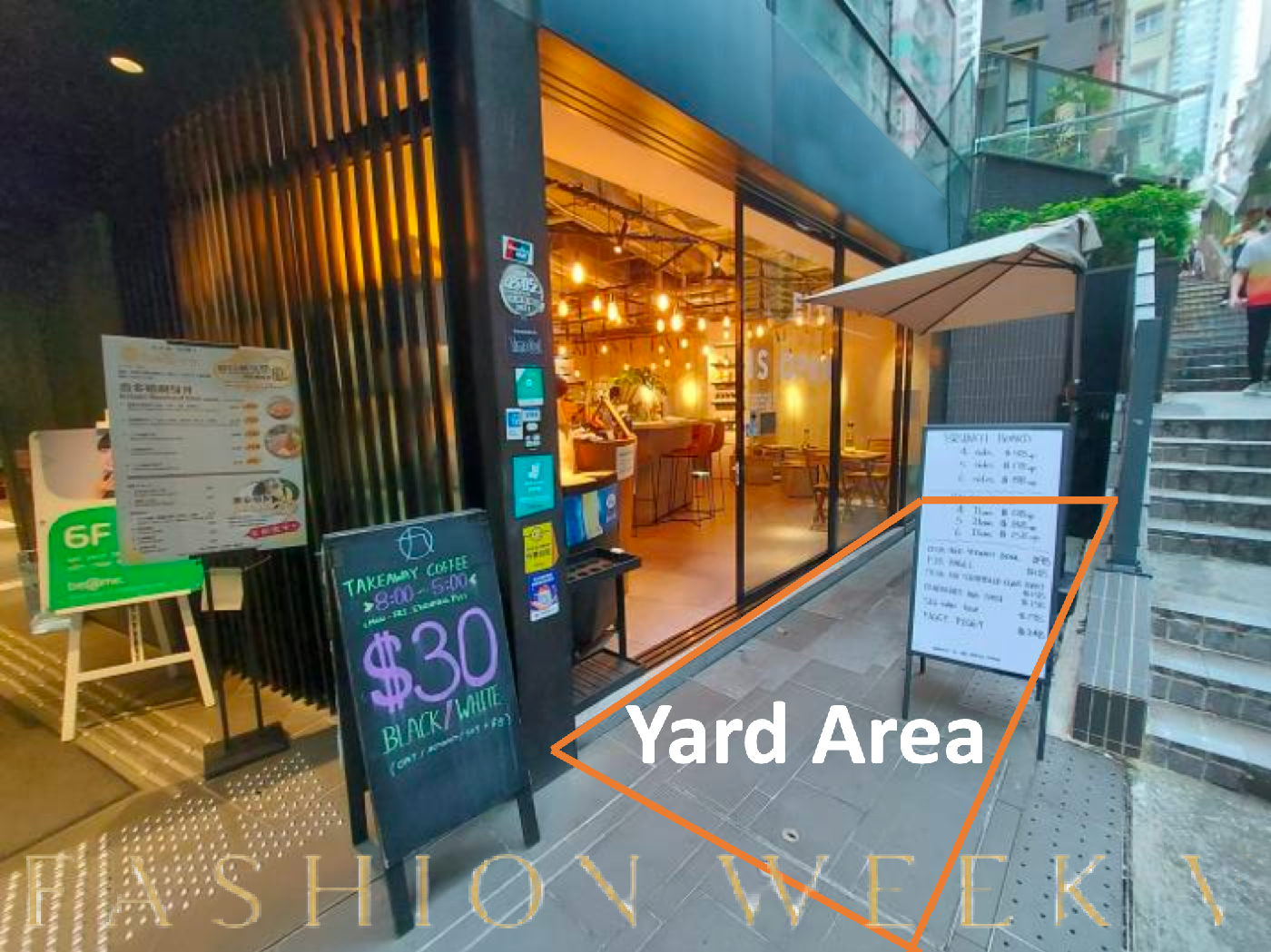 Ground-Floor Restaurant with Yard in Soho, Hong Kong, 210 sqm, private event, pop-up rental