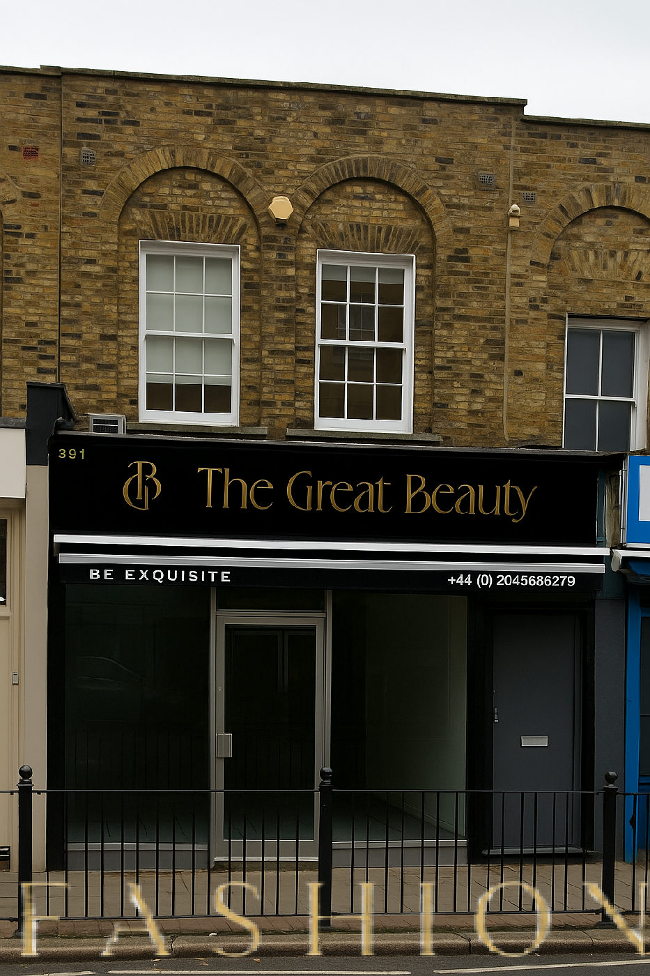 High-Footfall A1 Window Advertising Space on Hackney Road, retail activation, pop-up rental in Greater London, third interio…
