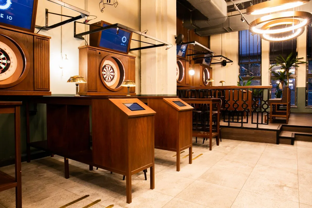High-Tech Dart Venue and Restaurant in Spacious Setting, 550 sqm, pop up store in Amsterdam, second interior view