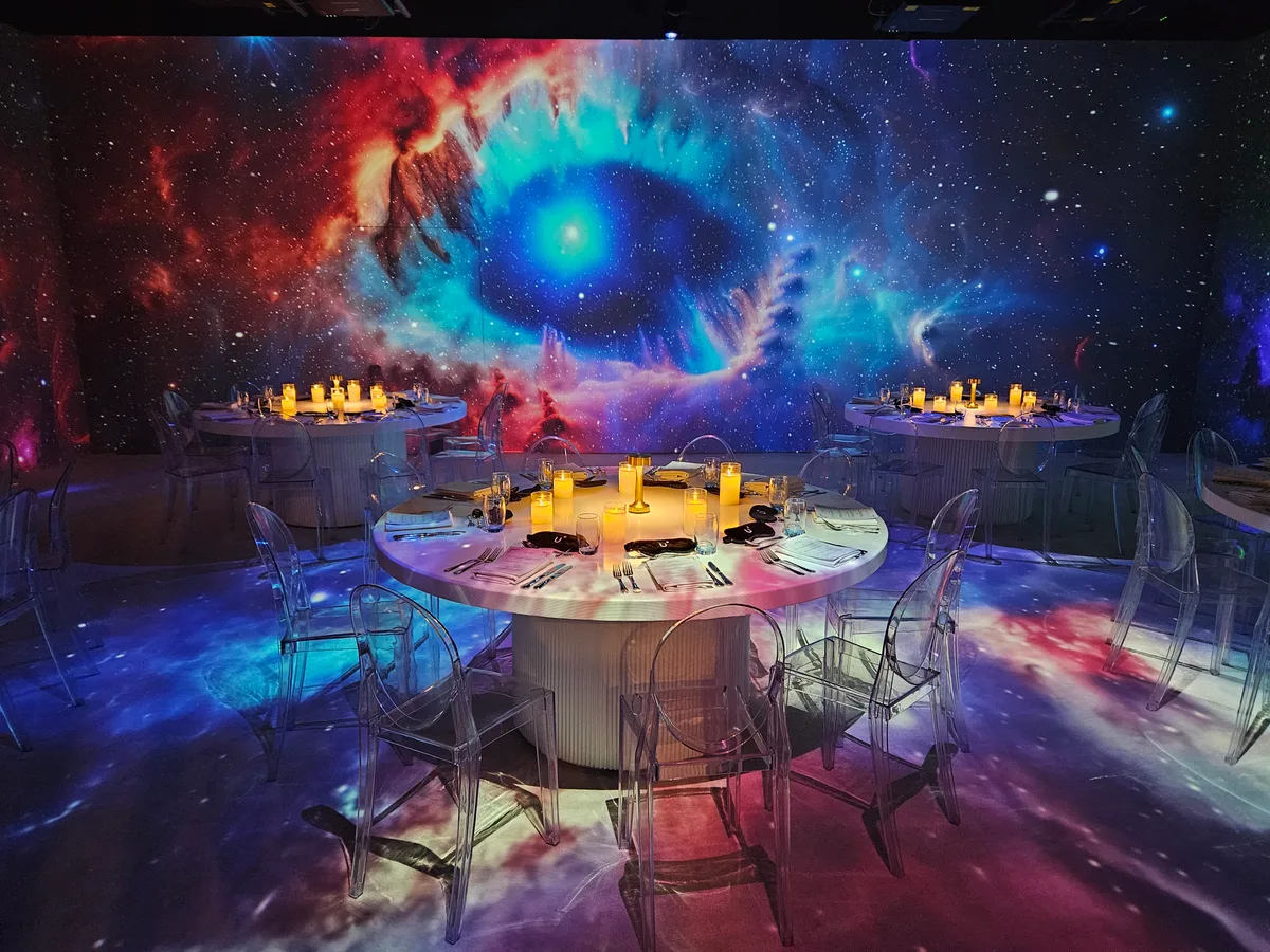 Immersive Event Venue with Customizable Audiovisuals, 200 sqm, brand activation, pop-up rental in Dubai, interior view