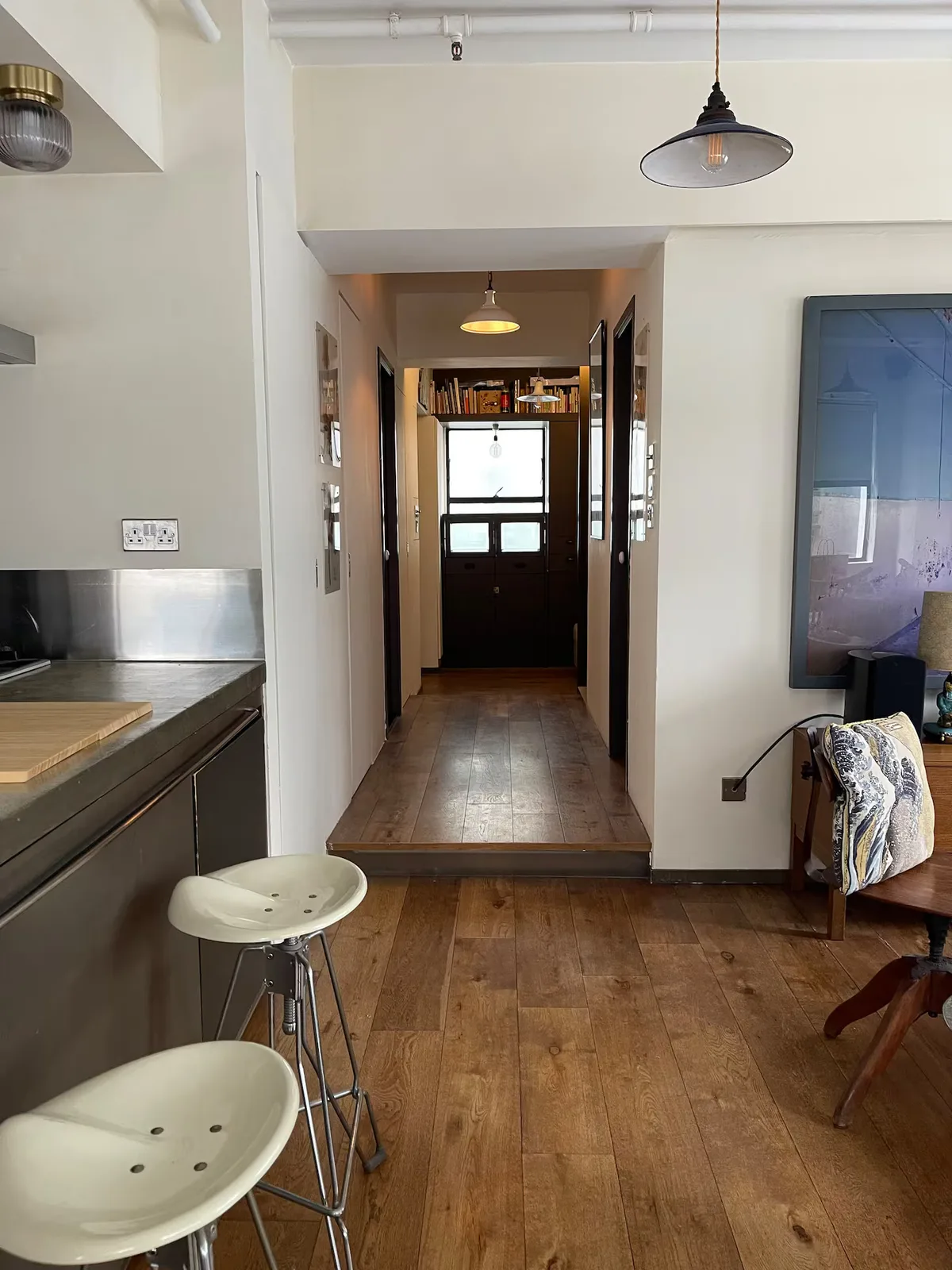 Industrial Chic Apartment for Commercial Rental in Sheung Wan, 102 sqm, showroom presentation, pop-up rental, interior view