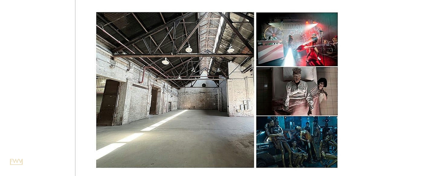 Industrial Film and Photo Studio at 211 Ingraham Street, 1394 sqm, pop up store in New York