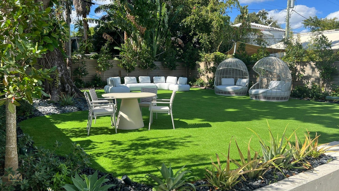 Landscaped Backyard Space in Miami Design District, 186 sqm, photo shoot, pop-up rental