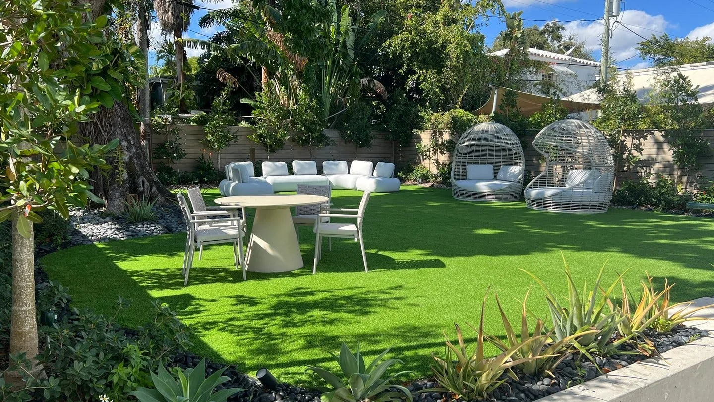 Landscaped Backyard Space in Miami Design District