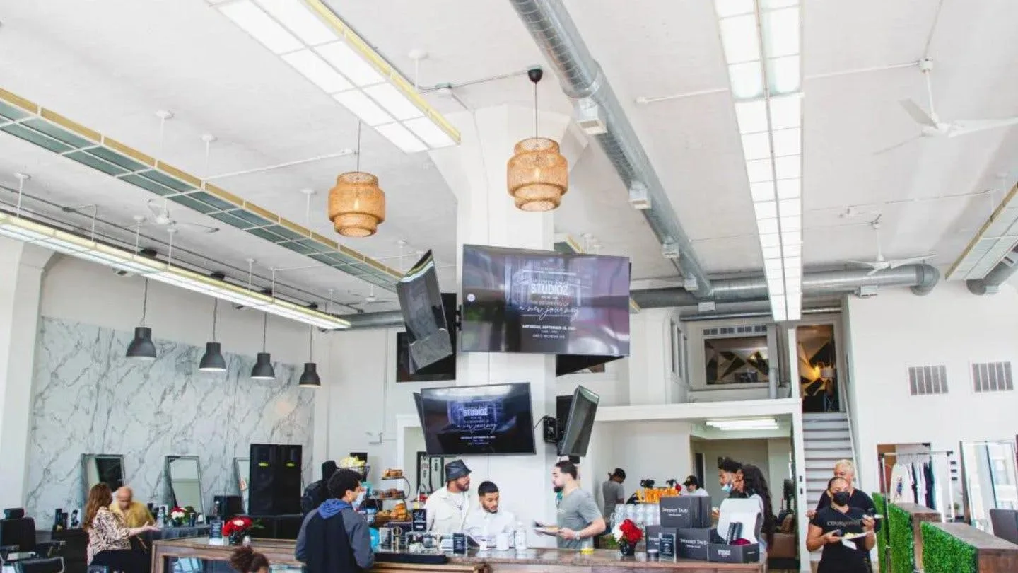 Large South Loop Barber Salon and Event Studio in Chicago — 2