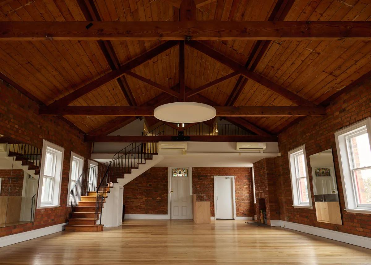 Light-Filled Heritage Studio with Unique Character, 135 sqm, art exhibition, pop-up rental in Fitzroy, third interior view