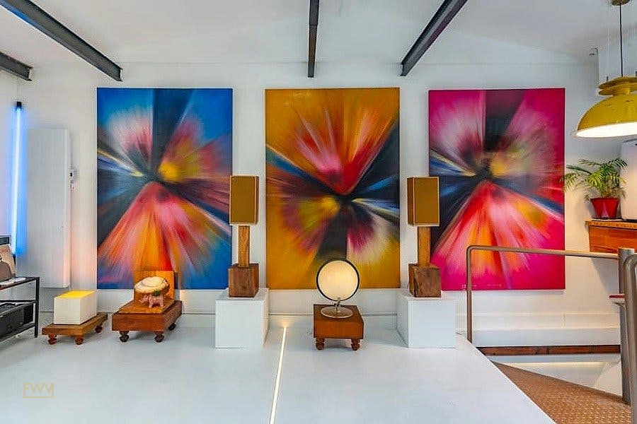 Luminous Loft and Atelier on Rue de Reuilly, Paris, 95 sqm, gallery showing, pop-up rental