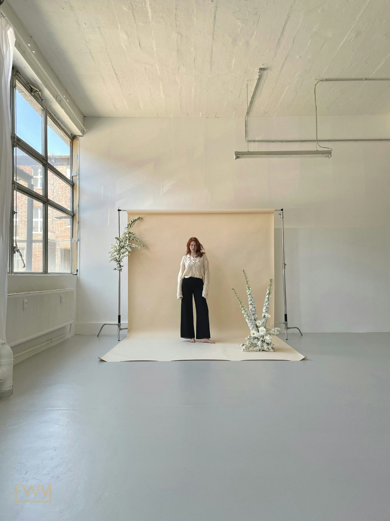 Minimalistic Atelier and Event Space in Berlin, 125 sqm, art exhibition, pop-up rental