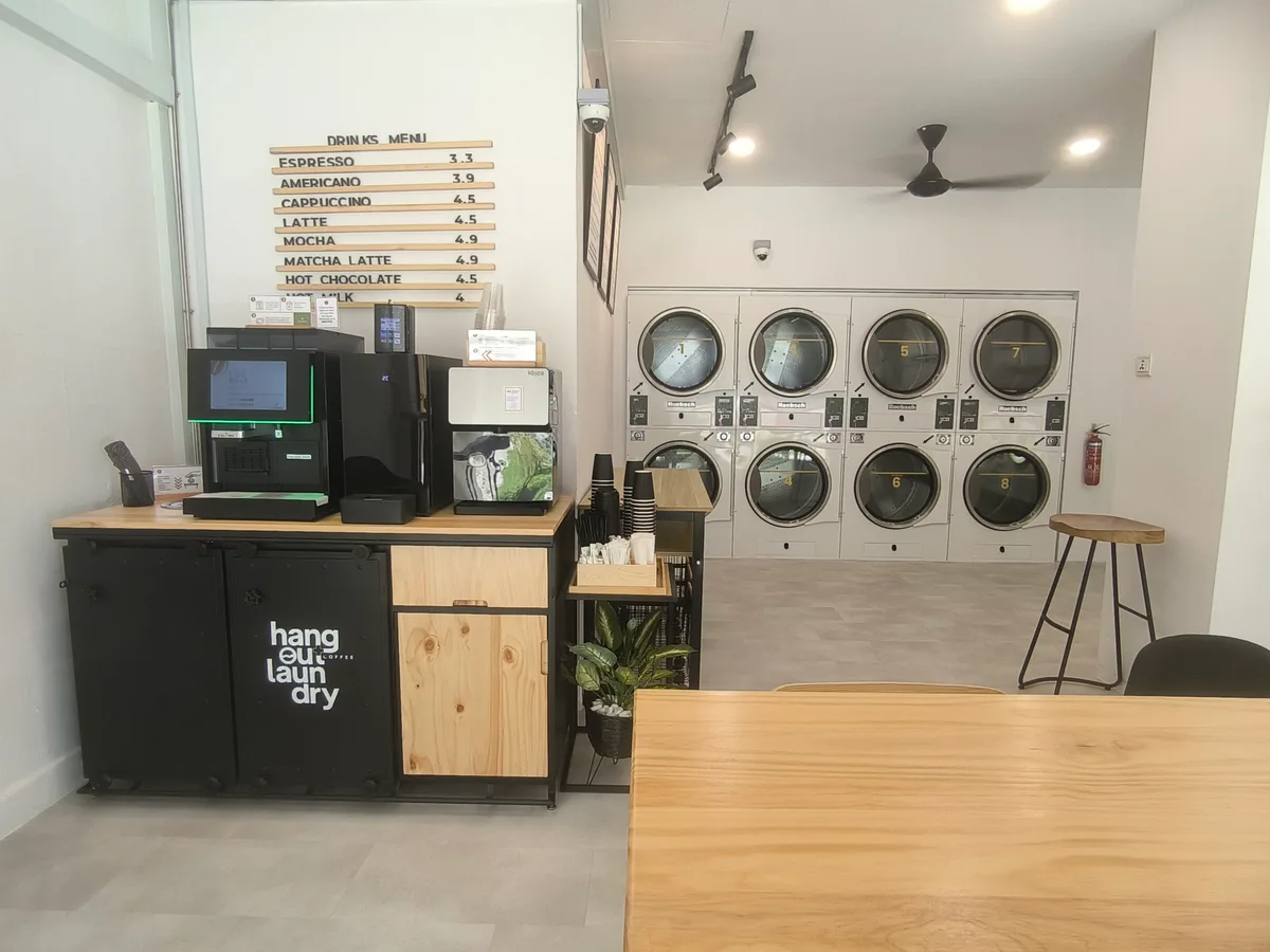 Modern Event Space at Hangout Laundry, 60 sqm, workshop, pop-up rental in Singapore, interior view