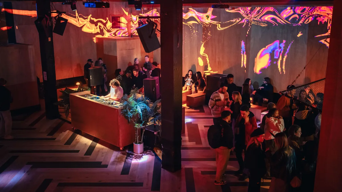 Modern Event Space with Tiered Seating, 260 sqm, corporate event, pop-up rental in Greater London, second interior view