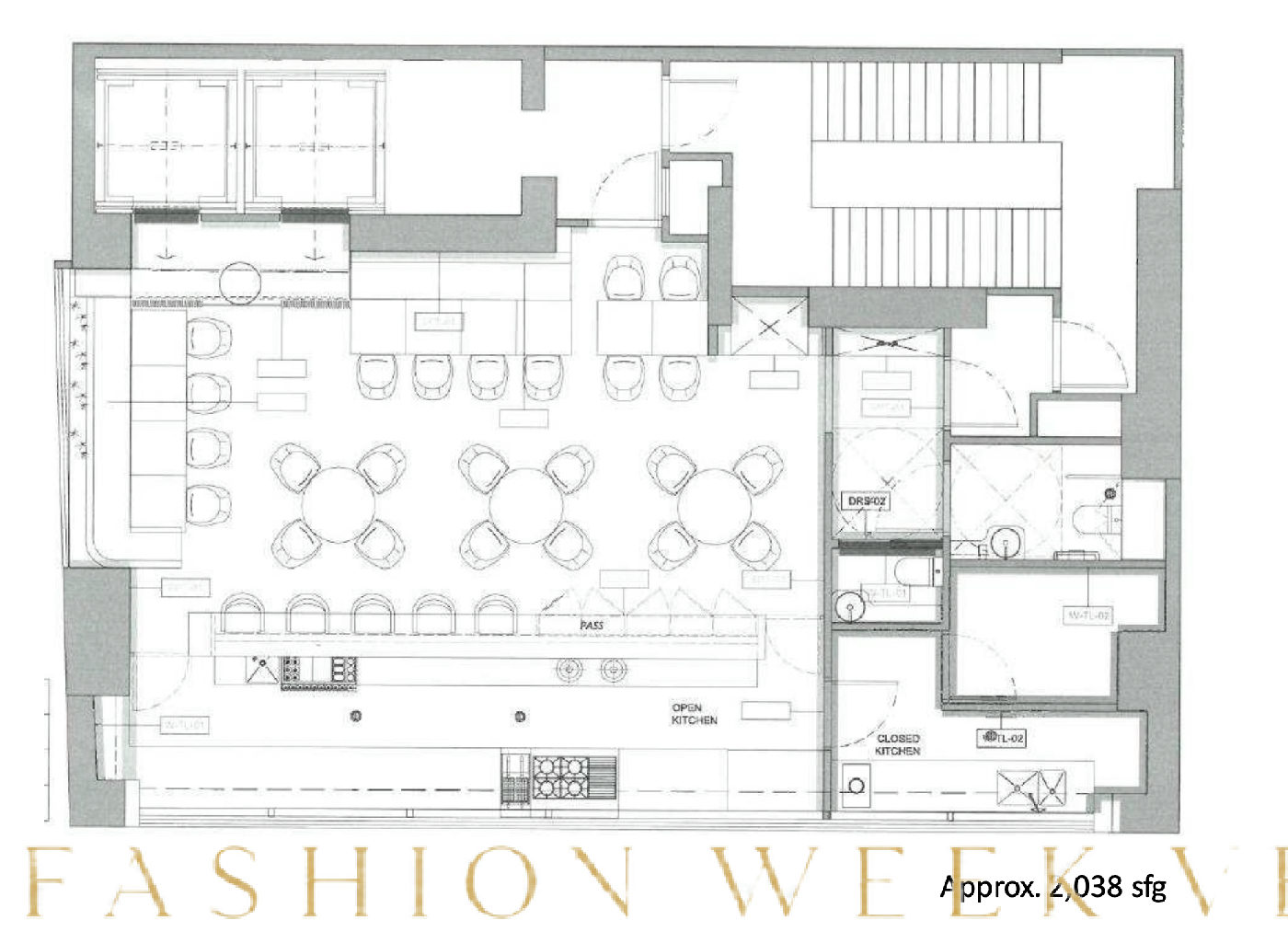 Modern Semi-Retail Unit with Sky Garden in Soho, 195 sqm, retail activation, pop-up rental in Hong Kong, third interior view
