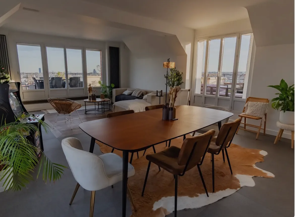 Panoramic View Apartment for Meetings and Creative Shoots, 150 sqm, seminar, pop-up rental in Saint-Cloud