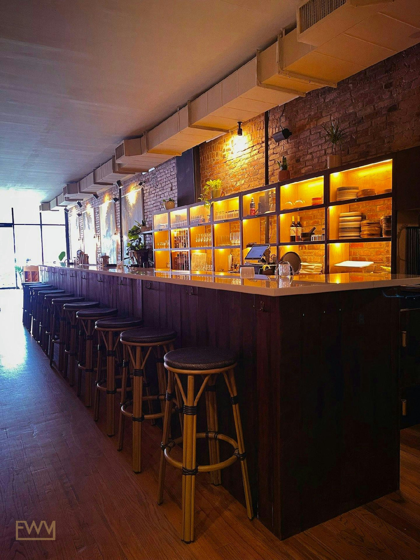 Parisian Cafe and Event Space in the East Village, 112 sqm, retail activation, pop-up rental in New York