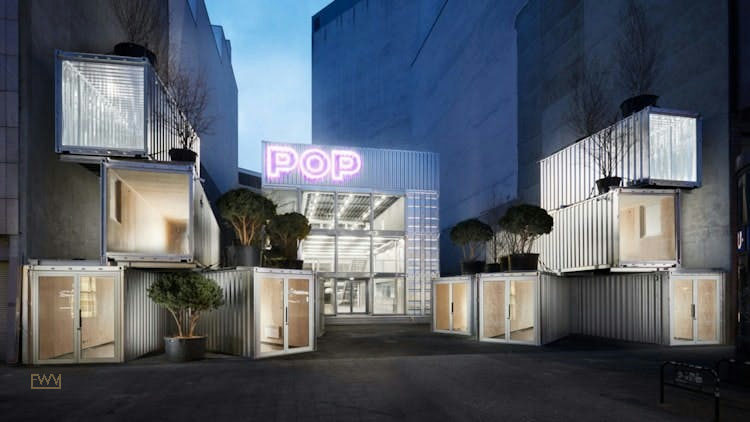 POP KUDAMM Modular Retail and Showroom Space in Berlin, 500 sqm, pop up store