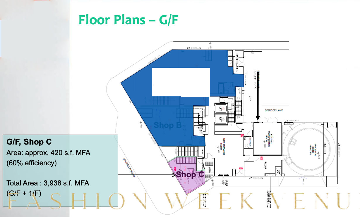 Prime Commercial Space for Lease in Wan Chai, 366 sqm, retail activation, pop-up rental in Hong Kong, interior view