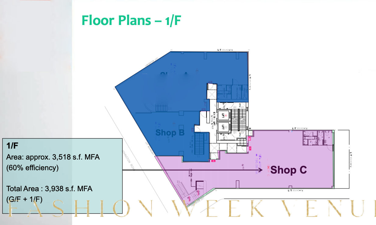Prime Commercial Space for Lease in Wan Chai, 366 sqm, retail activation, pop-up rental in Hong Kong, second interior view