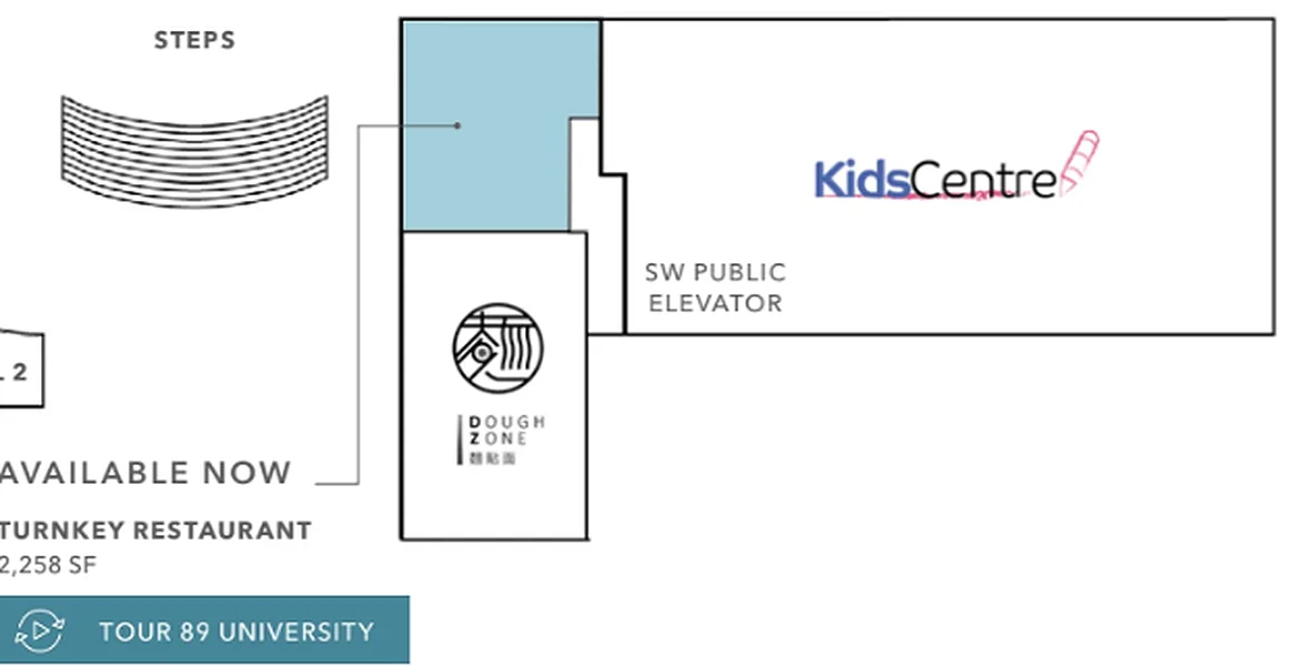Prime Restaurant Space with Kitchen and Amenities, 210 sqm, retail activation, pop-up rental in Seattle
