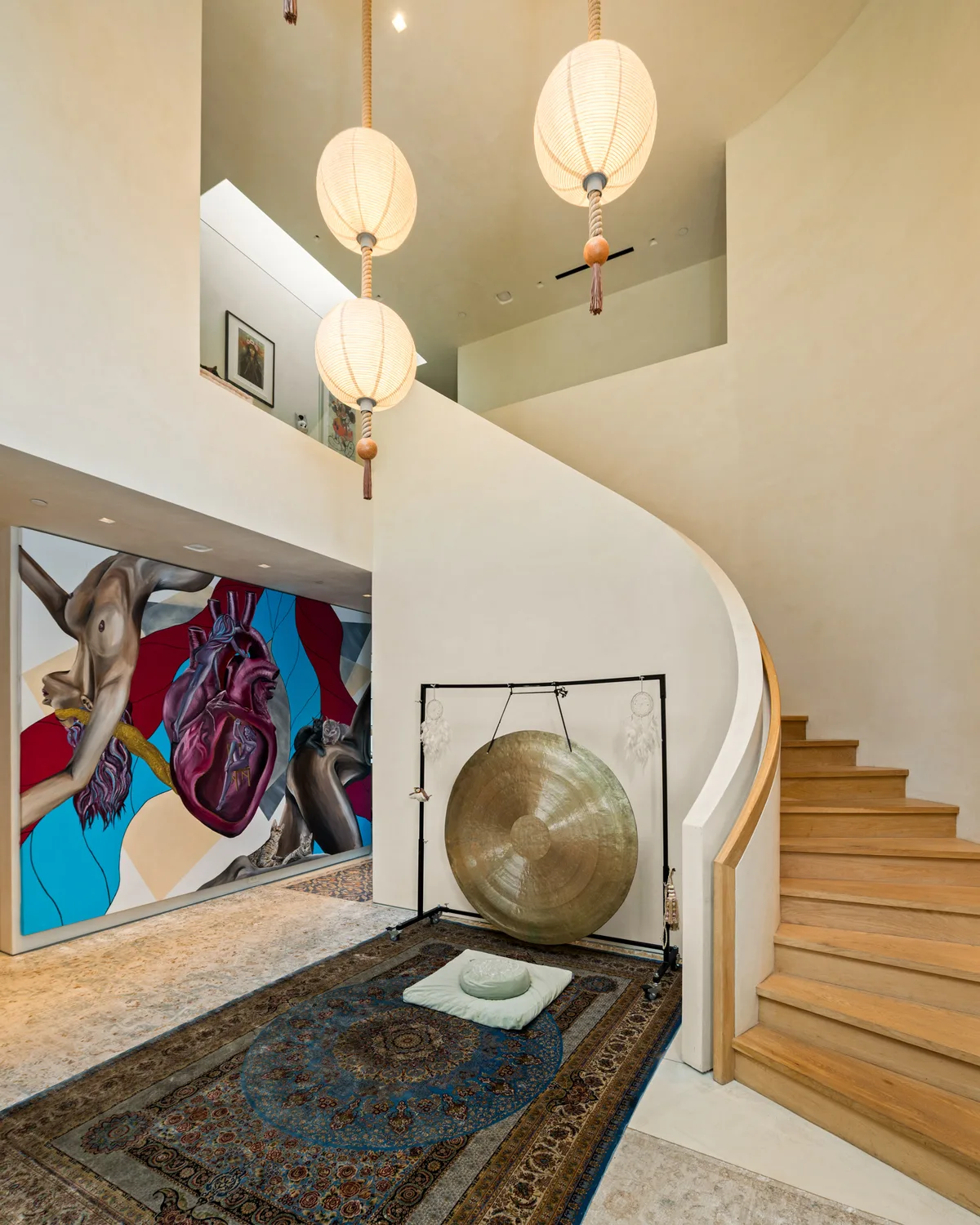 Private Modern Art Estate in Bel Air, 929 sqm, art exhibition, pop-up rental in Los Angeles, interior view