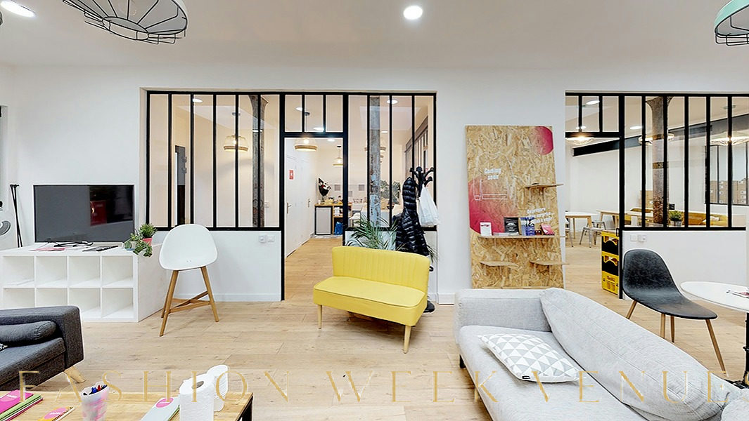 Private Office in Perfect Location, 150 sqm, pop up store in Paris, interior view