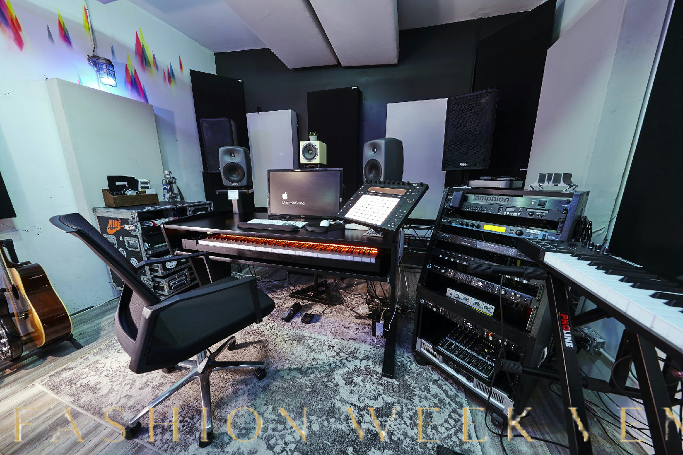 Private Recording Suite with Digital Audio Technology, 79 sqm, private event, pop-up rental in Miami, second interior view