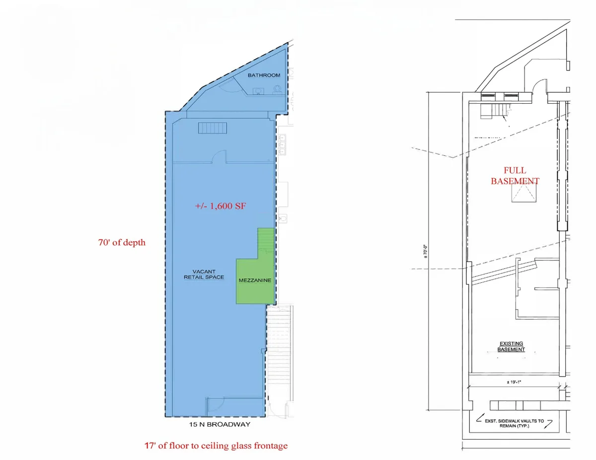 Retail Space with Full Basement in Getty Square, Yonkers, 131 sqm, retail activation, pop-up rental, third interior view