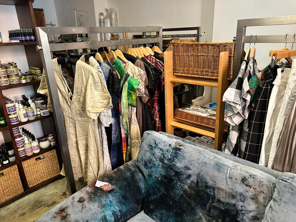 Retail Space with Hangers in Shoreditch, pop up store in Greater London, third interior view
